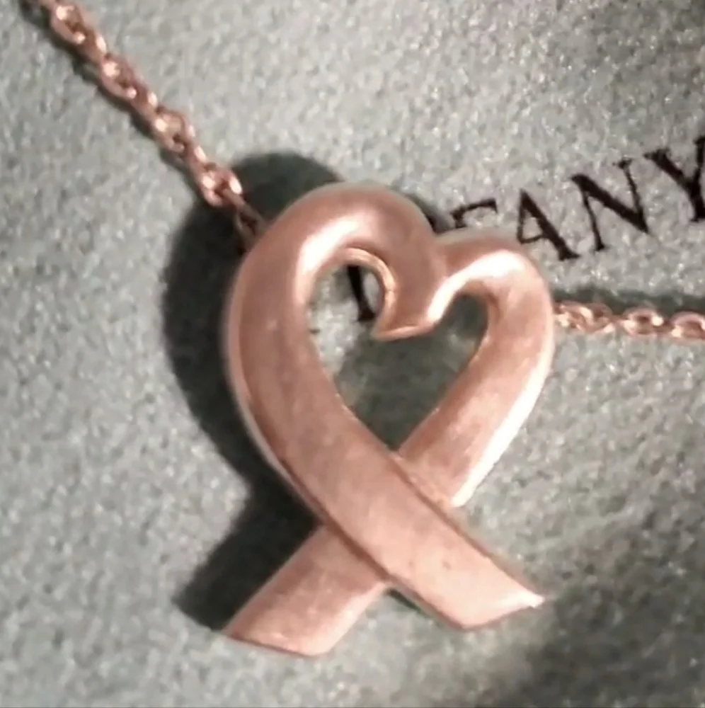 Tiffany Paloma Picasso Loving Heart Pendant Necklace Sterling Silver Luxury - Picture 5 of 17